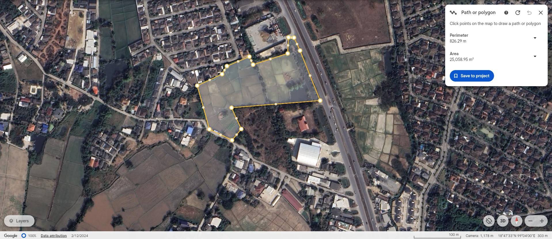 ให้เช่า ที่ดินเปล่า สันกำแพง-ดอยสะเก็ด ใกล้หมู่บ้านอรสิริน 6 ทำเลดี เดินทางสะดวก